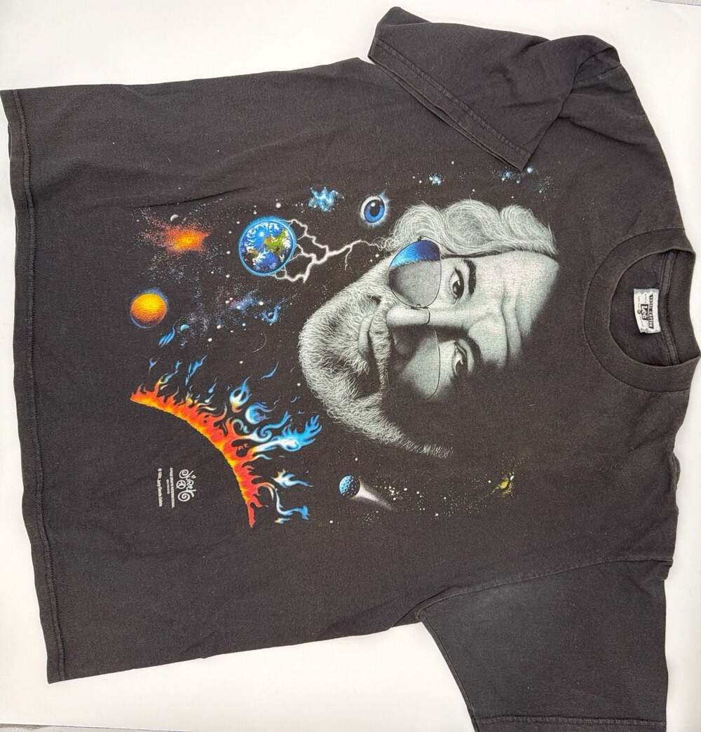 Vintage 1995 Jerry Garcia Space Portrait T-Shirt Lee XL